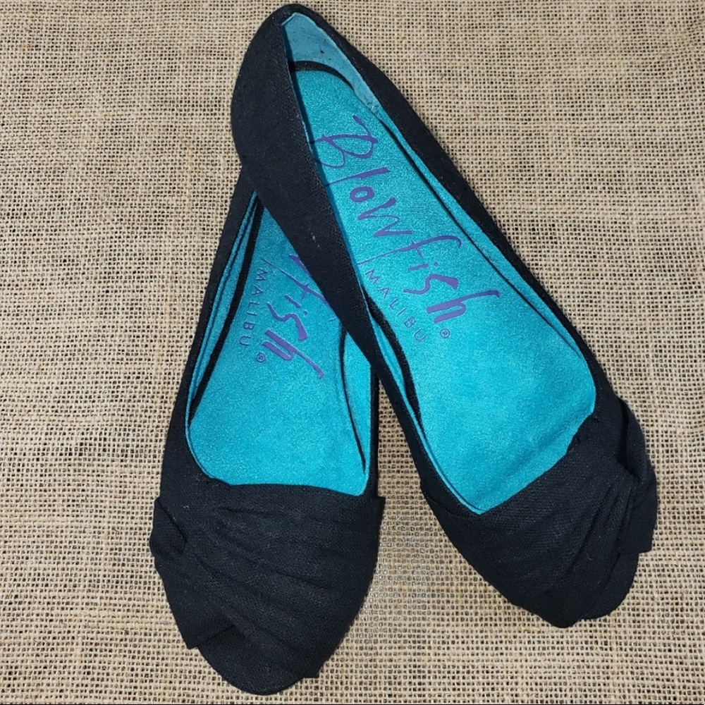 Blowfish peep-toe flats